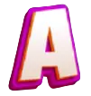 Letter A card symbol