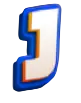 Letter J card symbol